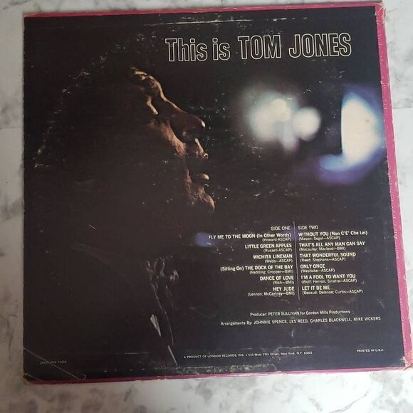 Tom Jones Vinyl Record - Picture 10 of 13